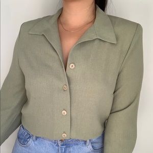Sage green blouse